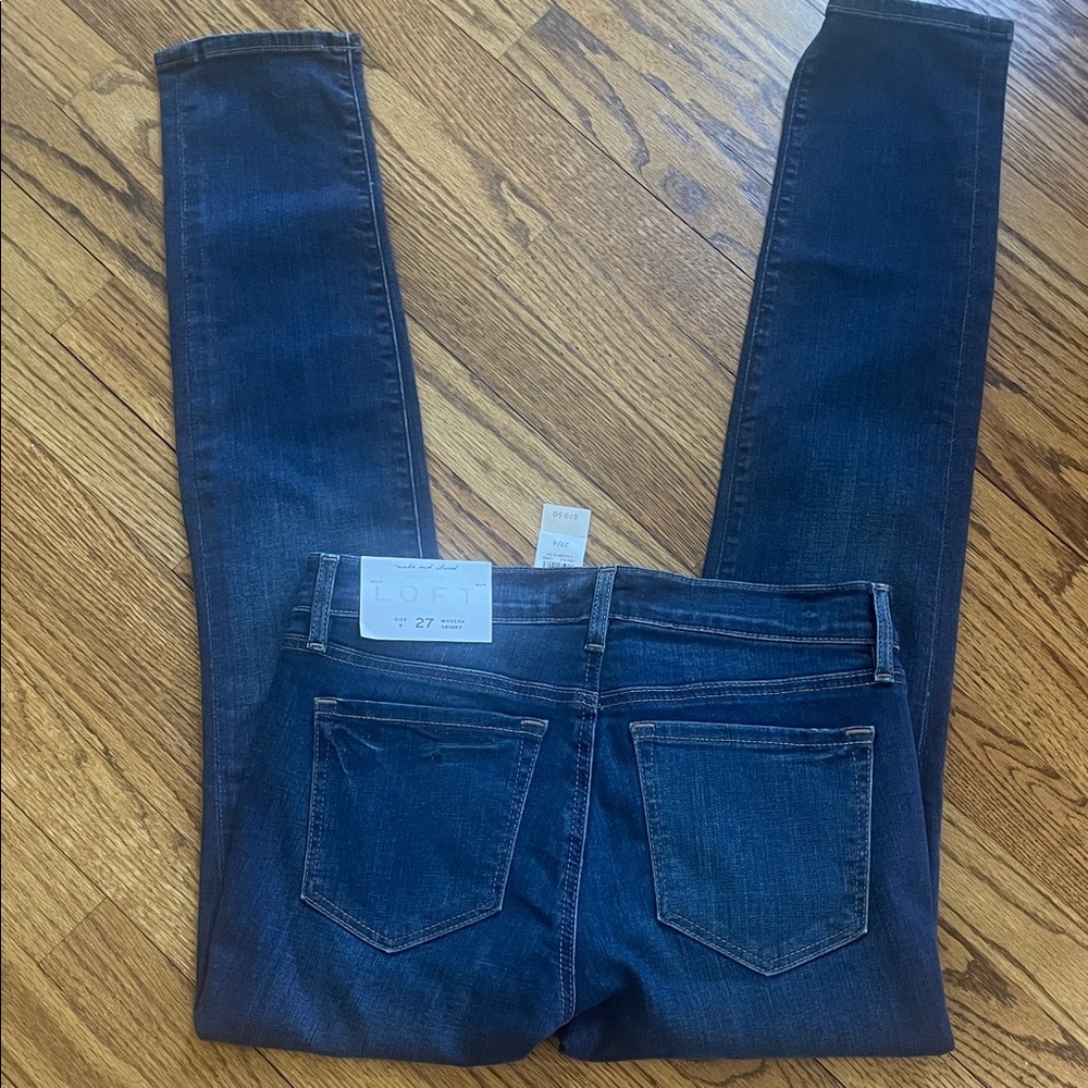 NWT Ann Taylor Loft High Rise Modern Skinny Jeans Size 4/27 - Picture 6 of 7